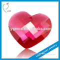 Cost saving china heart shape rough ruby gemstone